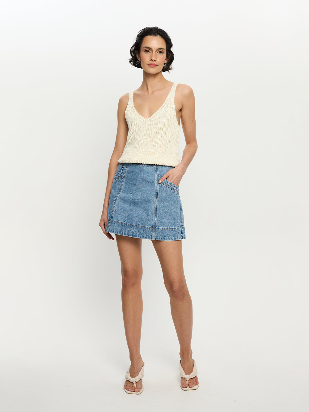 Alba Denim Mini Skirt