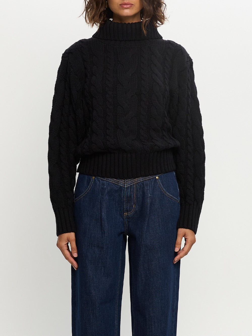 Anya Roll Neck Knit Sweater