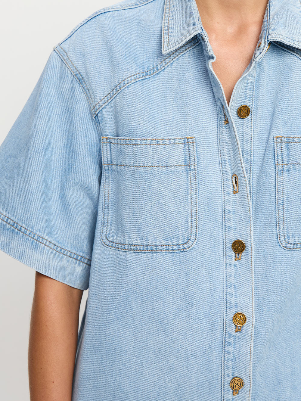 Avery Denim Mini Dress