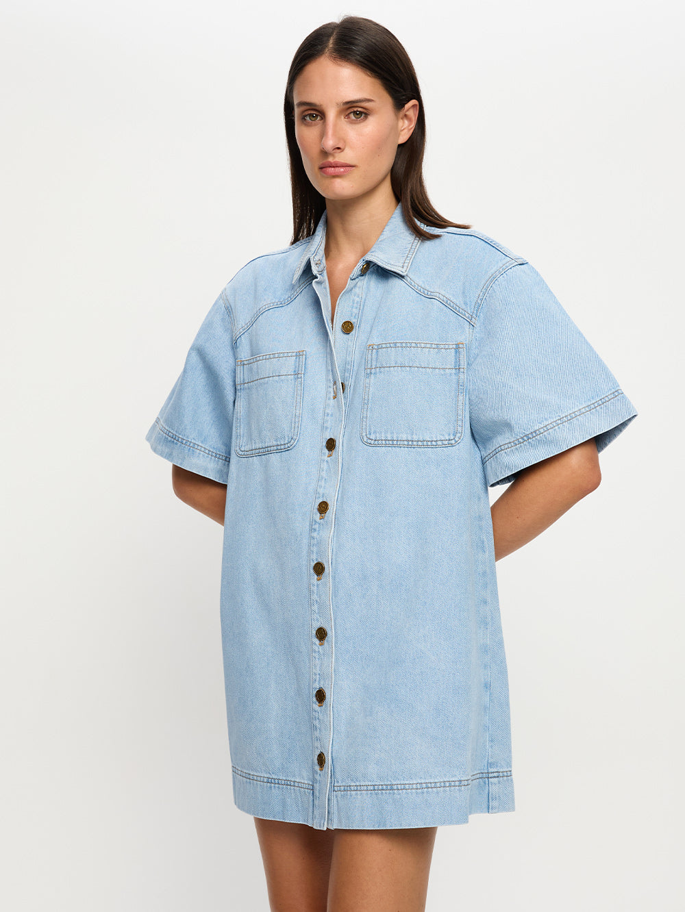Avery Denim Mini Dress
