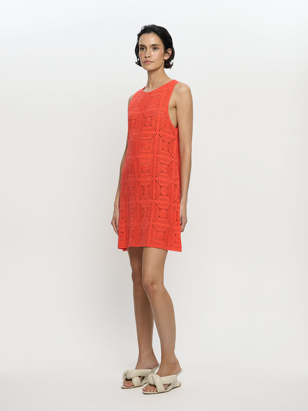 Brenna Crochet Mini Dress