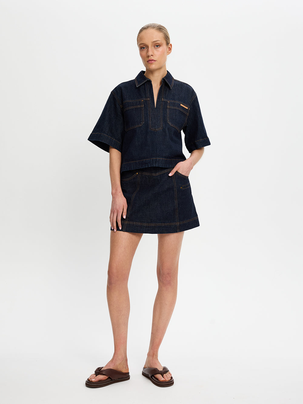 Immy Denim Top
