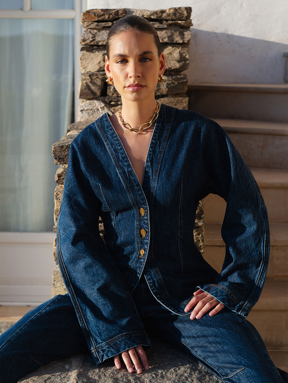 Jessica Denim Barrel Jacket