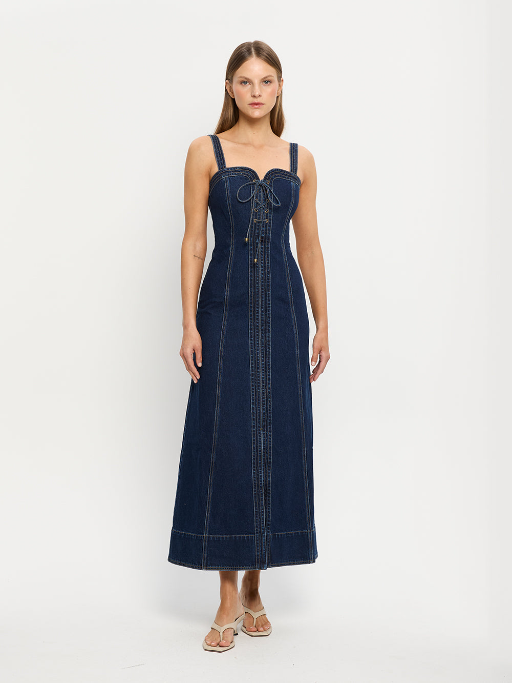 Joelle Denim Maxi Dress