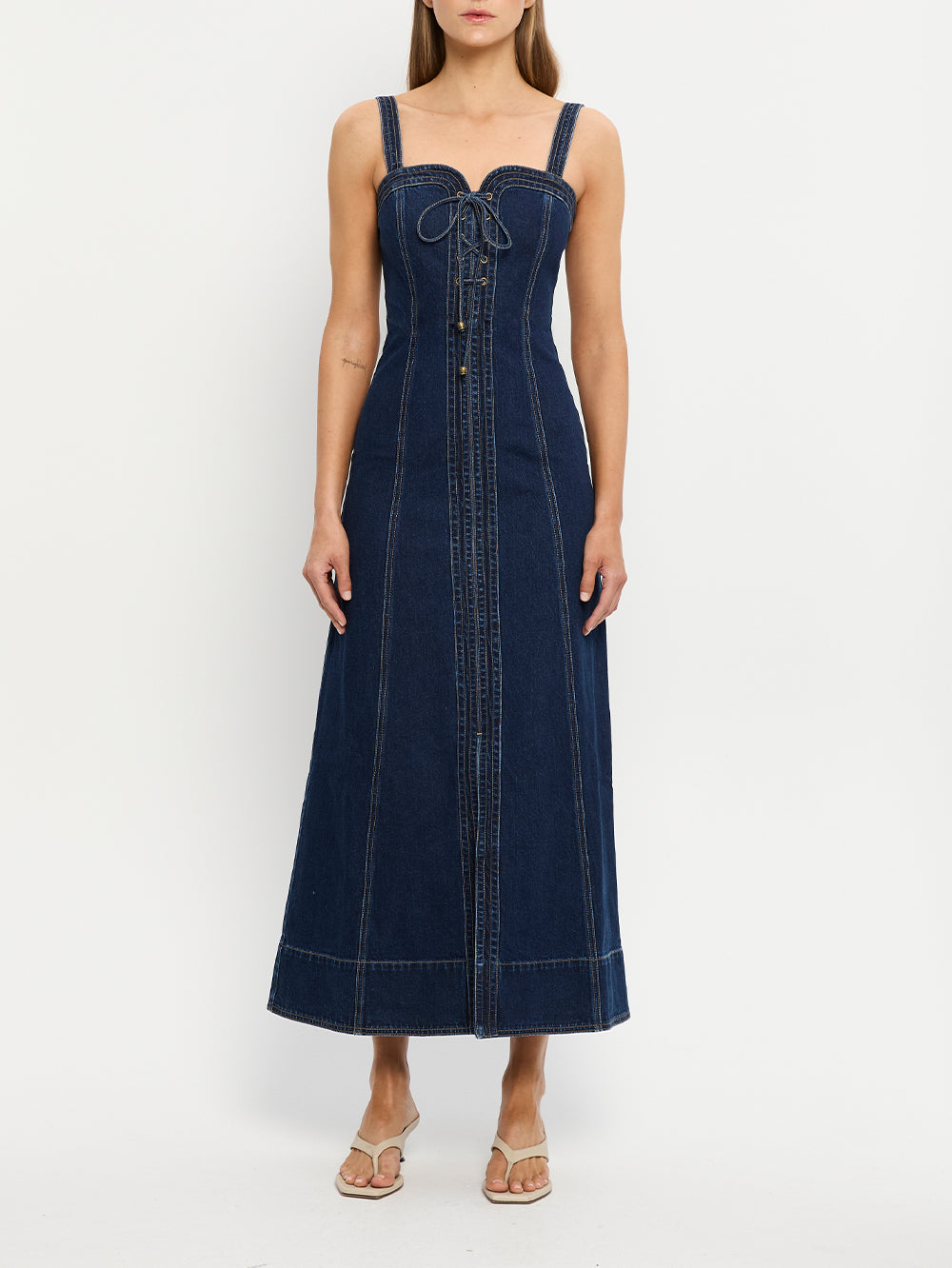Joelle Denim Maxi Dress