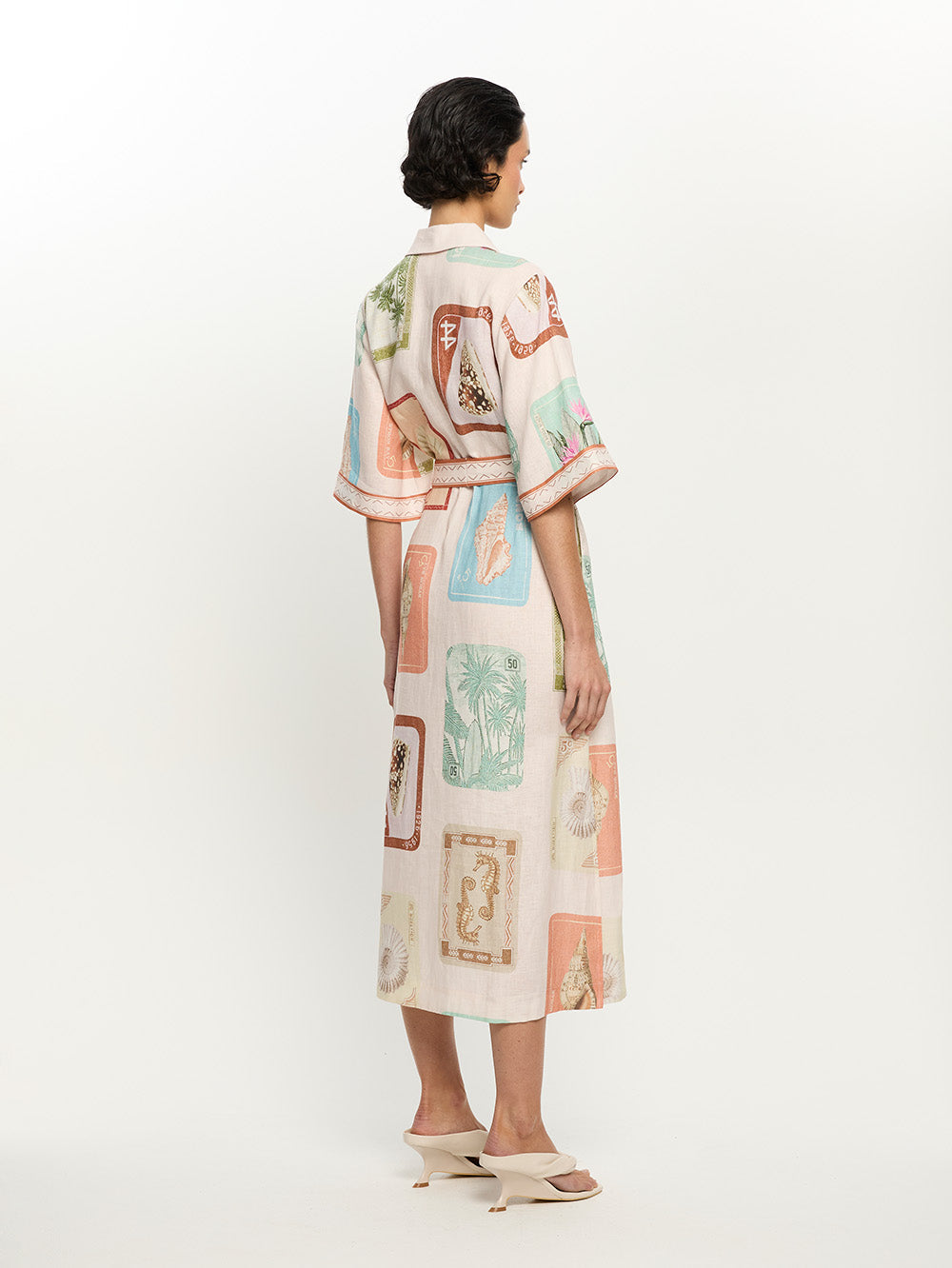Coastline Shirt Midi Dress
