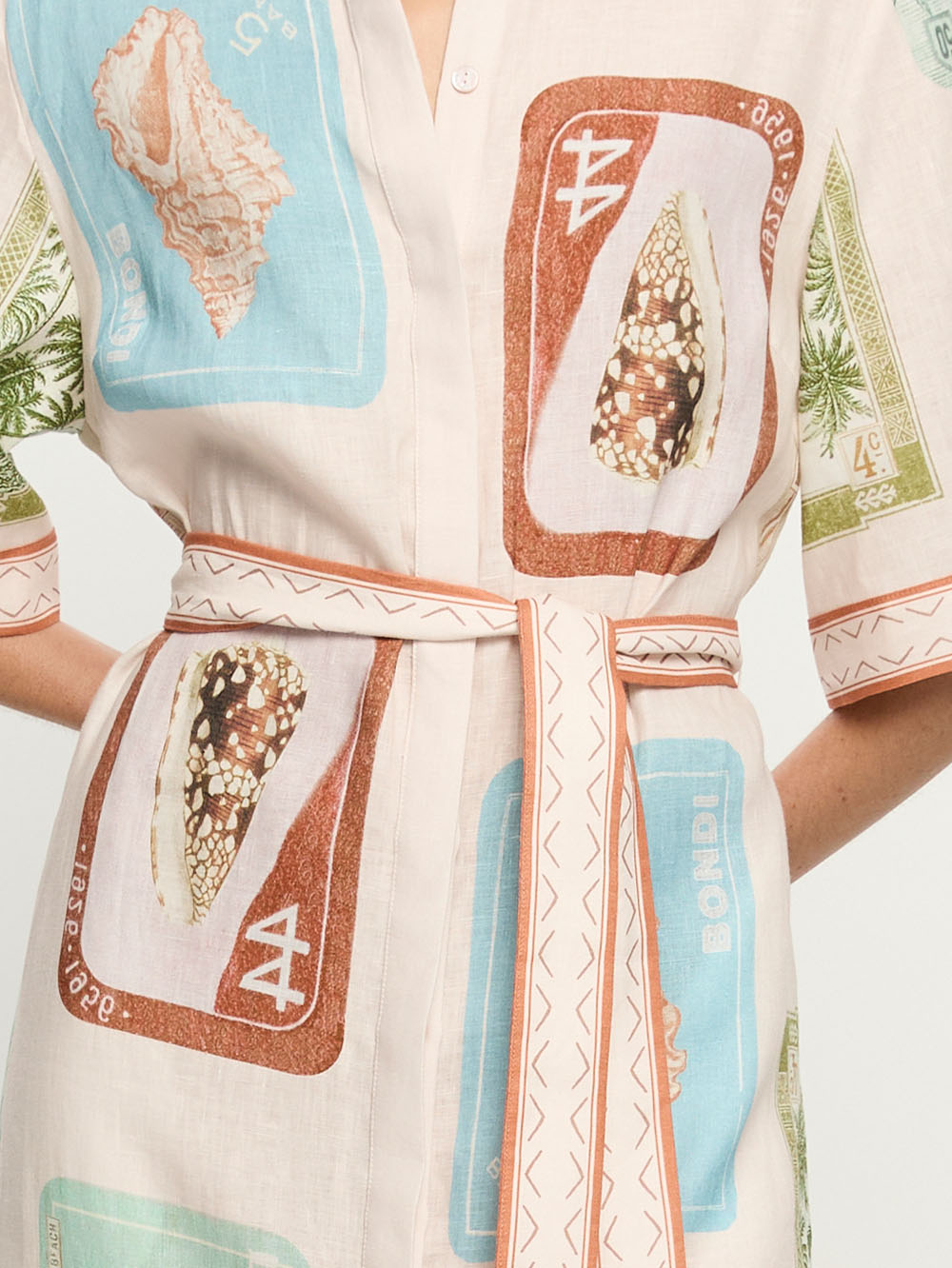 Coastline Shirt Midi Dress