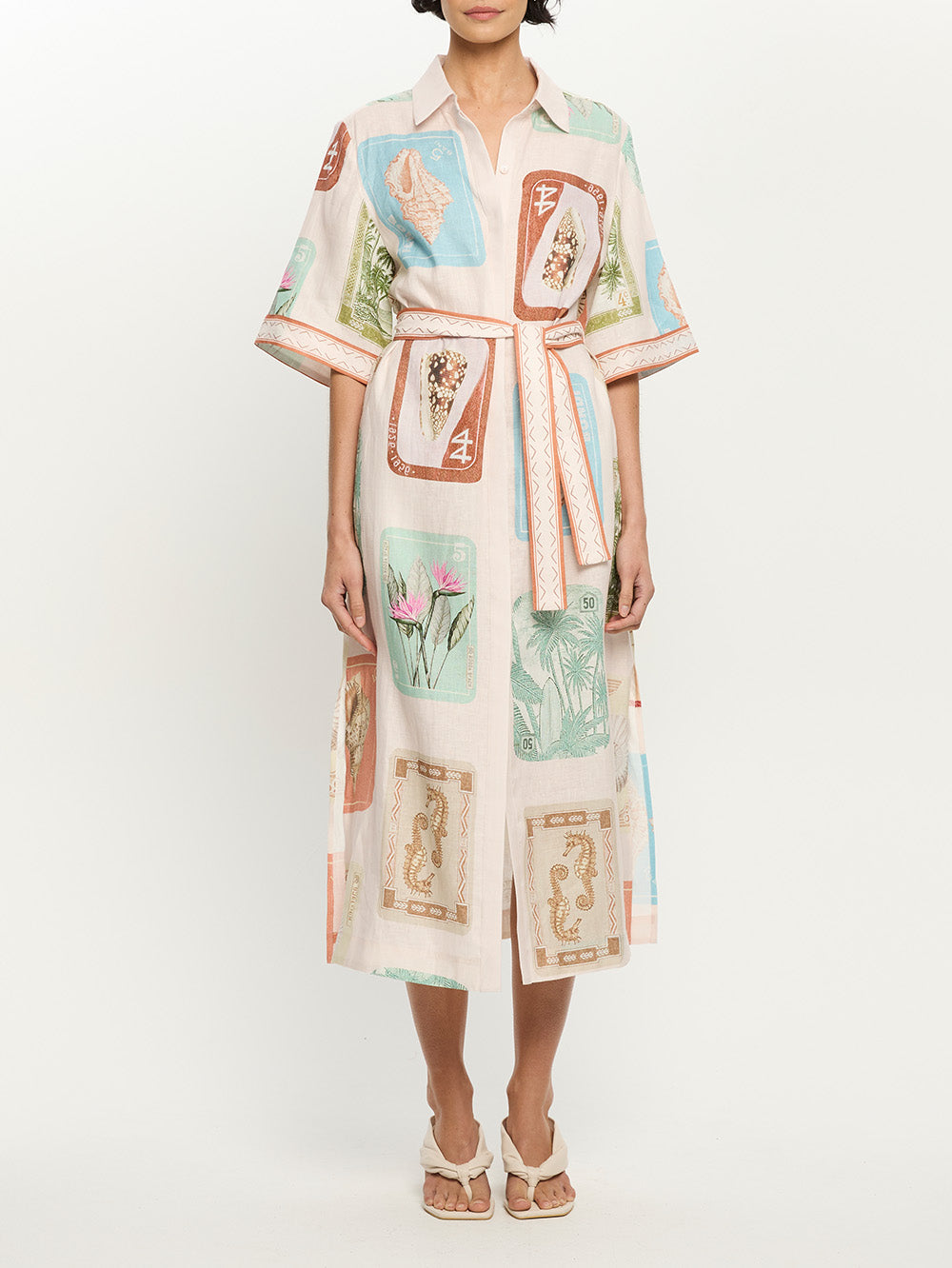 Coastline Shirt Midi Dress