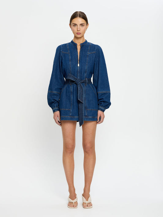 Lourdes Denim Playsuit