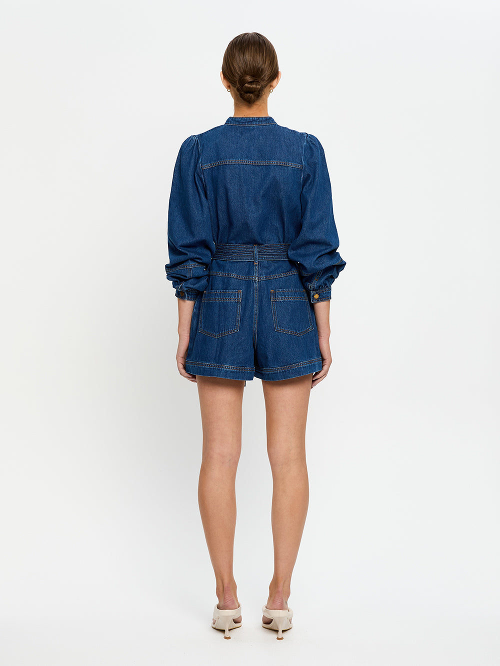 Lourdes Denim Playsuit