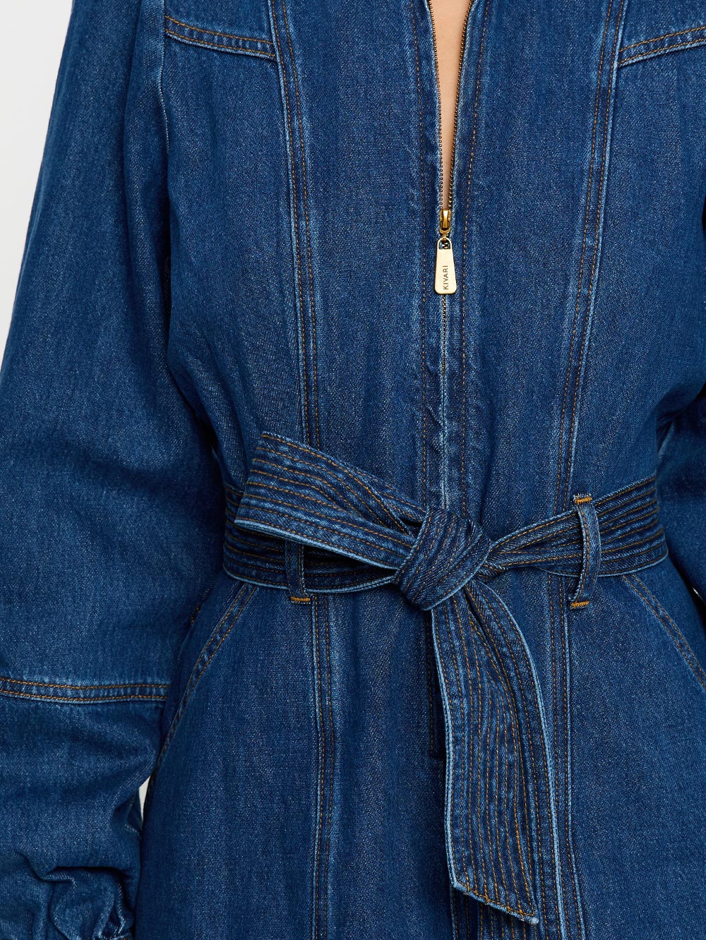 Lourdes Denim Playsuit