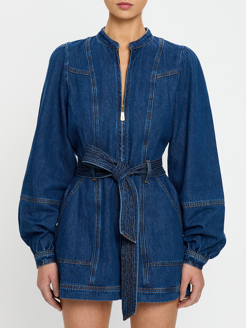 Lourdes Denim Playsuit