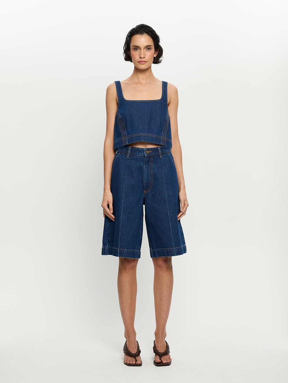 Carla Denim Top