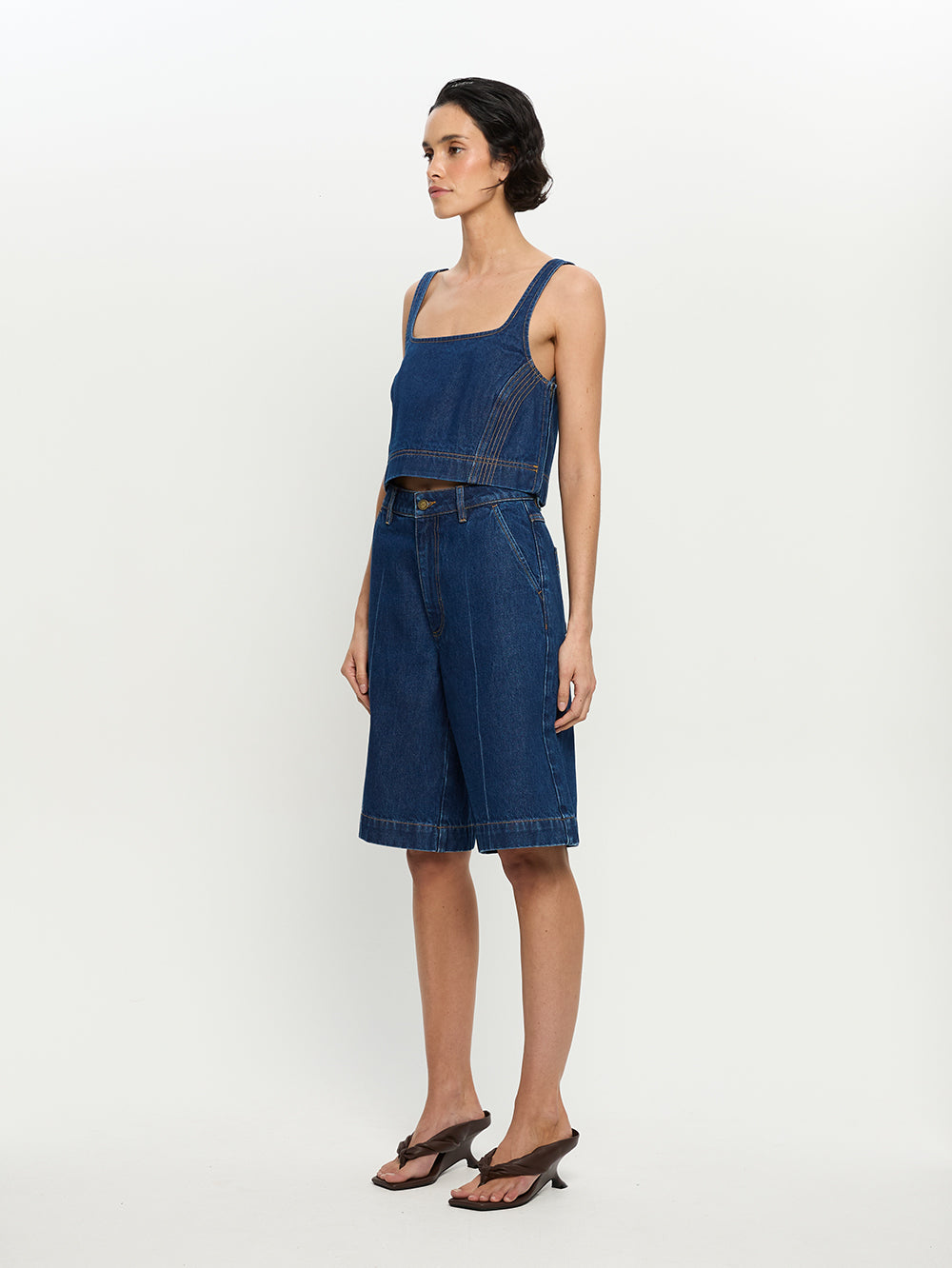 Carla Denim Top