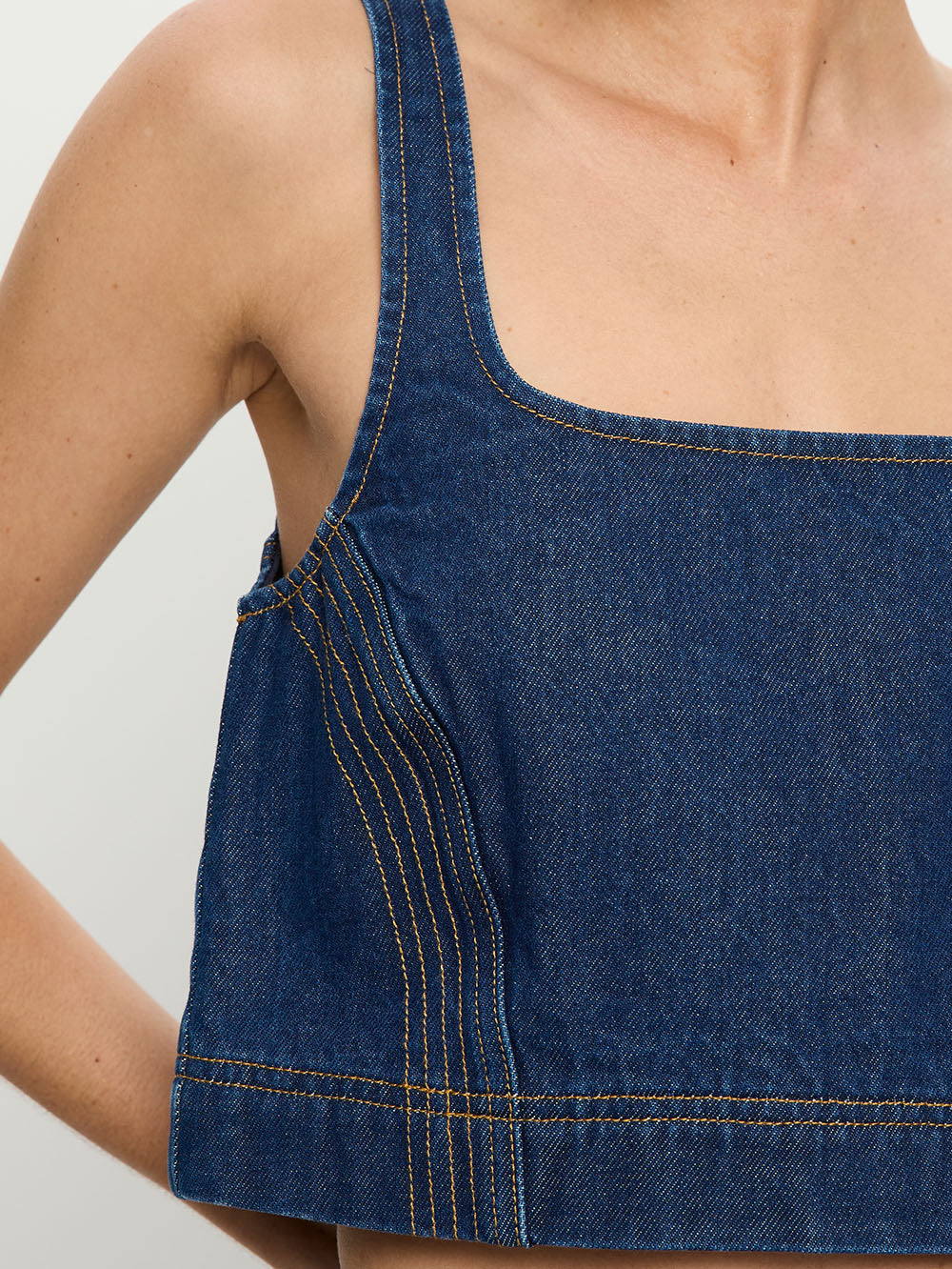 Carla Denim Top