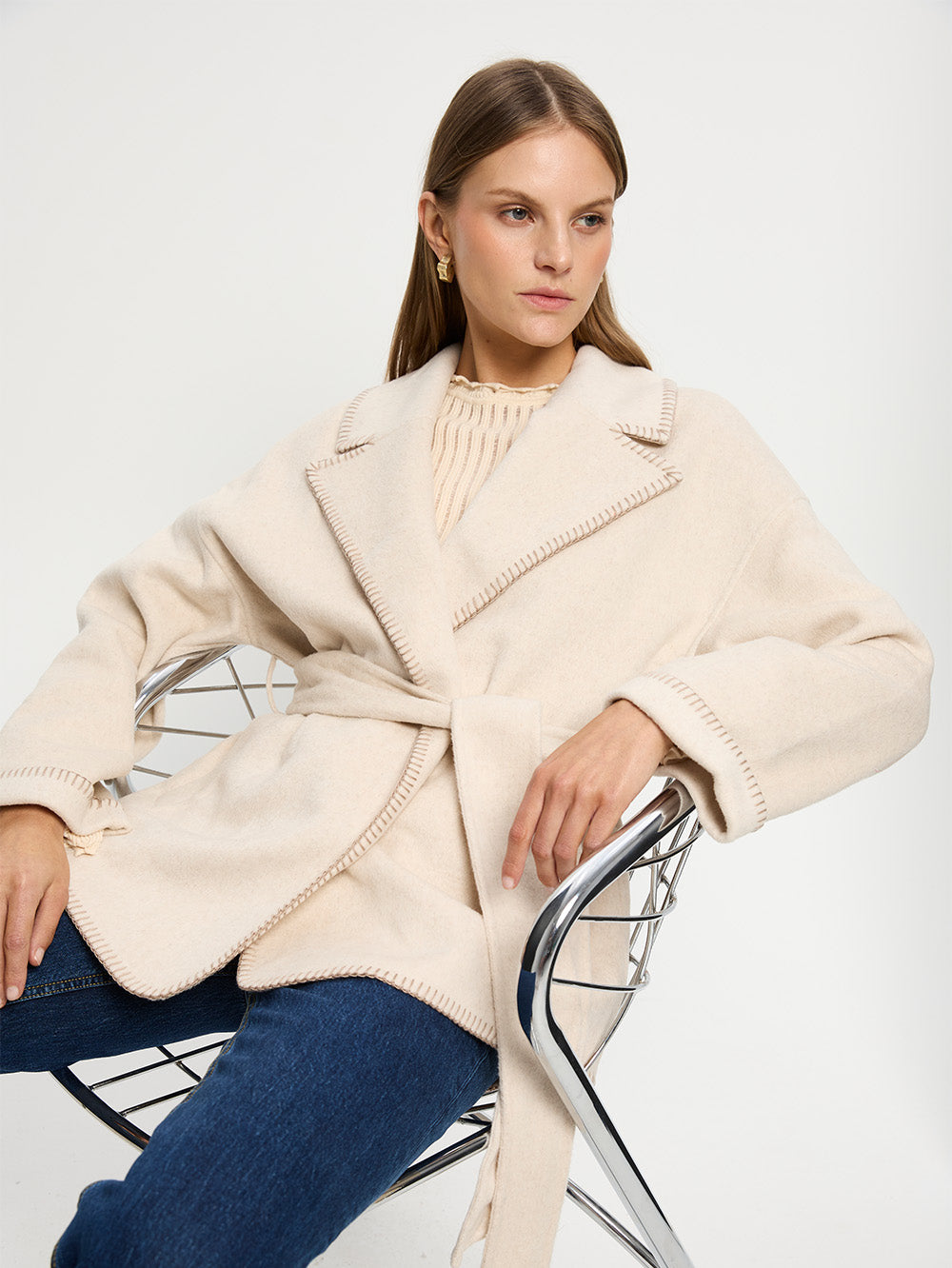 Josephina Coat - Ivory