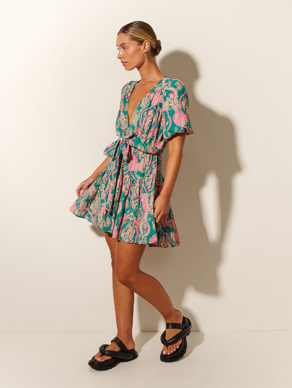 Talitha Tie Front Mini Dress