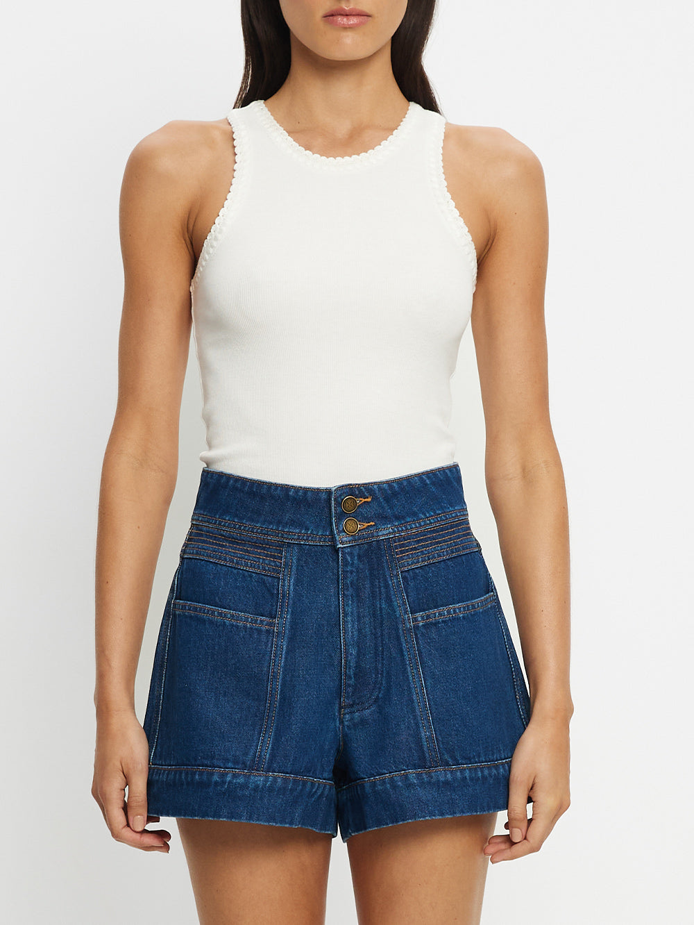 Tallulah Crochet Edge Tank