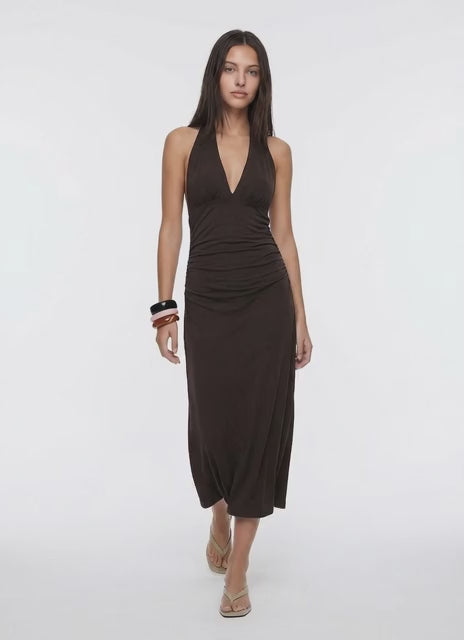 Vestido studioselect 'Daphne' en marrón oscuro